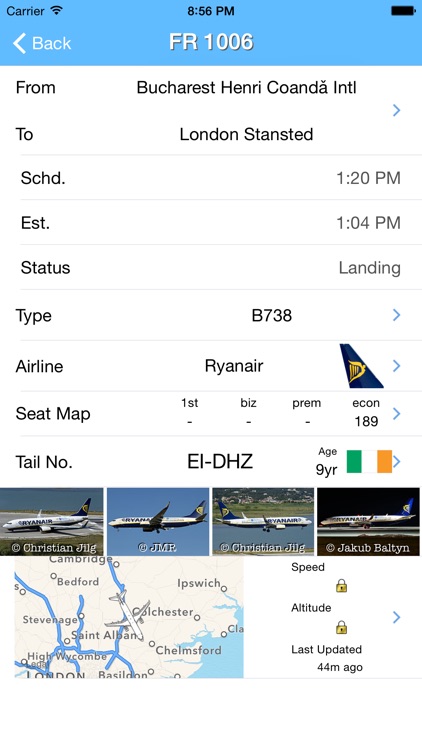 London Stansted Airport - iPlane Flight Information