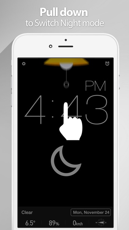 Red Clock FREE Edition - The Minimal Alarm Clock