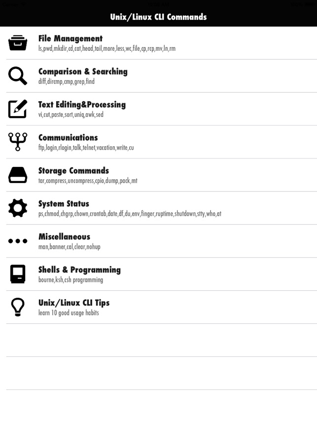 Unix Linux Cli Commands On The App Store