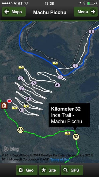 Machu Picchu trail map offline screenshot-4