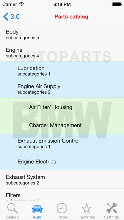 Autoparts for BMW