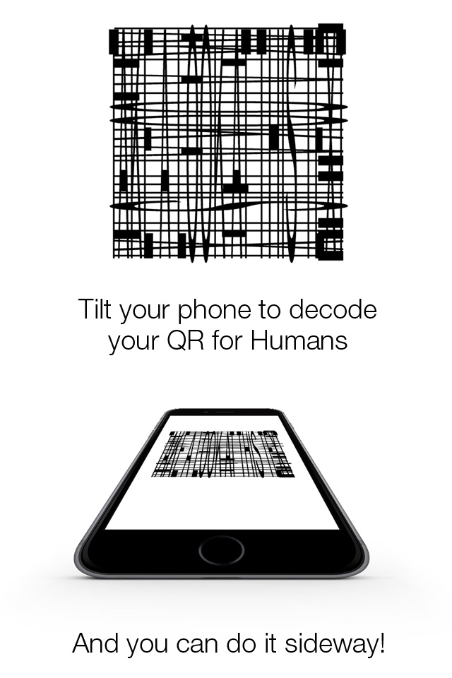 QR for Humans - QR code Generator to be decoded without any app screenshot 2