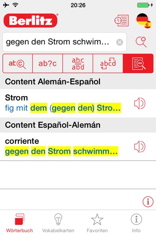 German - Spanish Berlitz Basic Talking Dictionary screenshot 2