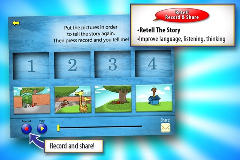 Oscar Goes to the Zoo with WordWinks and Retell, Record & Share screenshot 4
