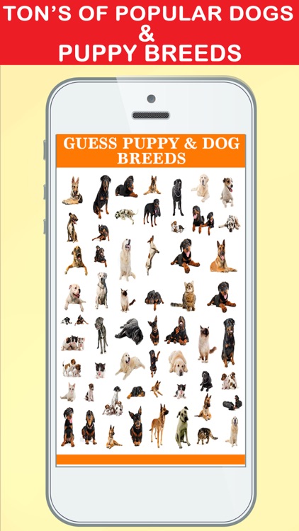 Guess Puppy & Dog Breeds Photo Quiz - Watch Pet Doggie,Cute Pup or Hound Dog Pics & Answer Breed Names,Word Fun!