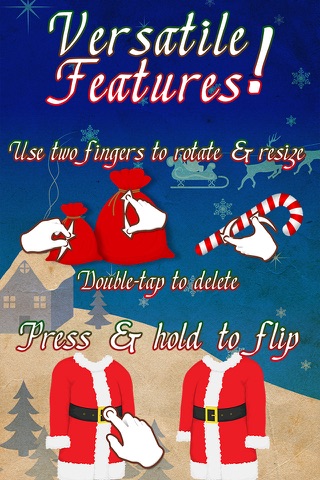 Santa Christmas Holiday Dress Up Photo Editor screenshot 4