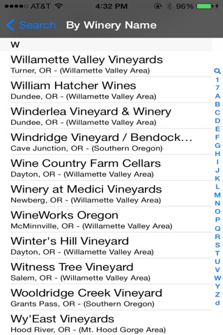 Oregon Winery Finder screenshot 3