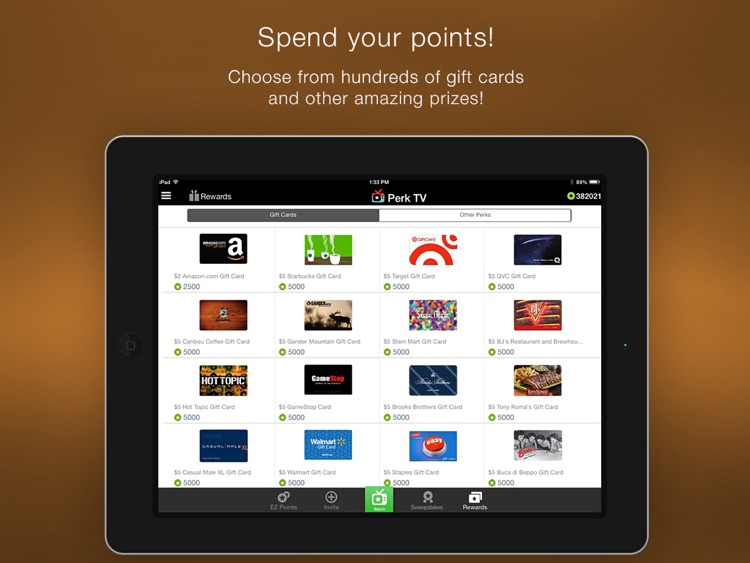 Perk TV - Get Gift Card Rewards by Watching Videos screenshot-4