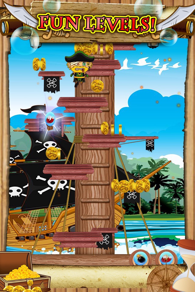 Awesome Pirate Jump Crazy Adventure Game by Super Jumping Games FREE screenshot 4