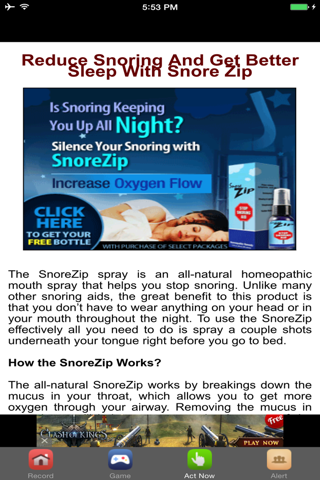 How To Stop Snoring  #1 Snoring Solutions screenshot 3