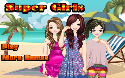 Super Girls - Dress up and make up game for kids who love fashion games screenshot 3