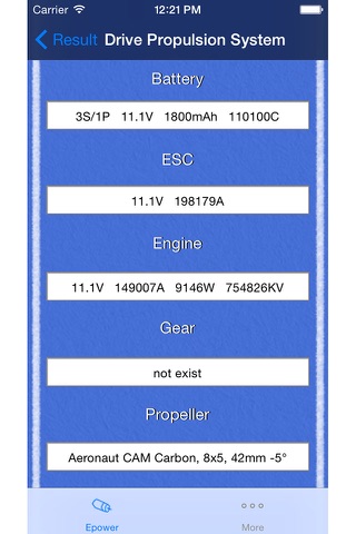 EpowerCalc screenshot 3