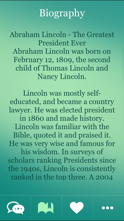 Abraham Lincoln Great Thoughts screenshot-3