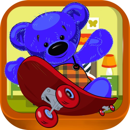 Teddy Bear Heart Couple - Stuffed Toys Skateboard Adventure (Free) icon