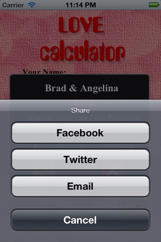 The Love Calculator : Valentine Day screenshot 4