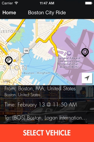 Boston City Ride Limo and Car Service Bookings screenshot 3