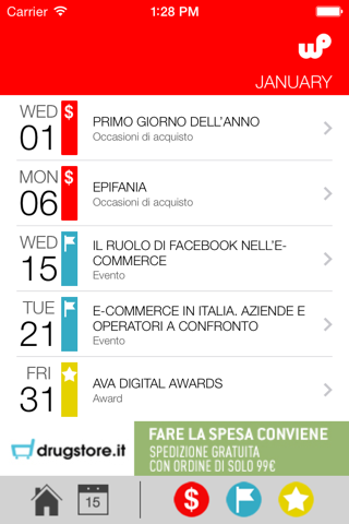 Calendario ecommerce screenshot 2