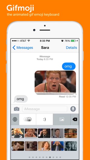 Gifmoji - emoji animated gif keyboard