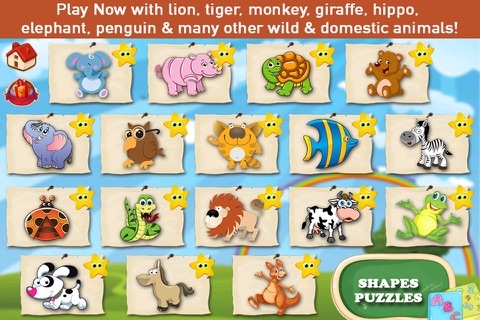Amazing Animals Puzzle -Educational Word Learning Game for Kids & Toddlers screenshot 3