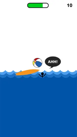 Game screenshot Stickman Surfer ~ Falling Beach Balls in the Circle Surfer Beware! apk