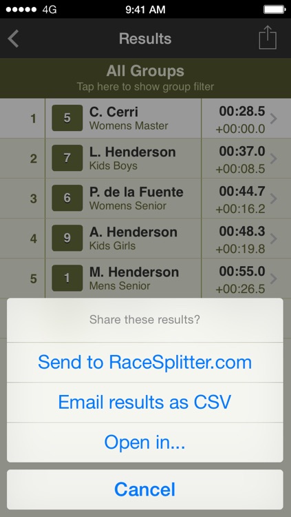 RaceSplitter — Race & split timer for event organizers and coaches screenshot-4