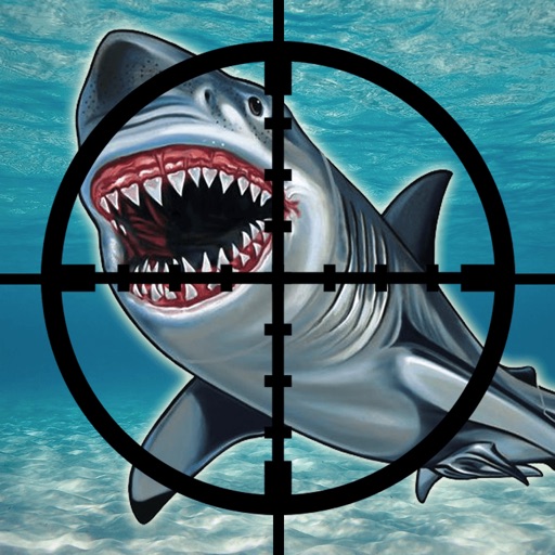 Angry Great Shark White:  Hunting free game simulator Icon
