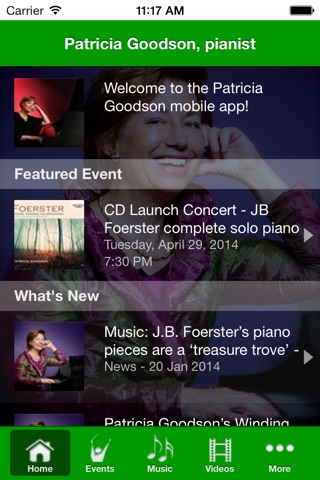 Patricia Goodson Pianist screenshot 2