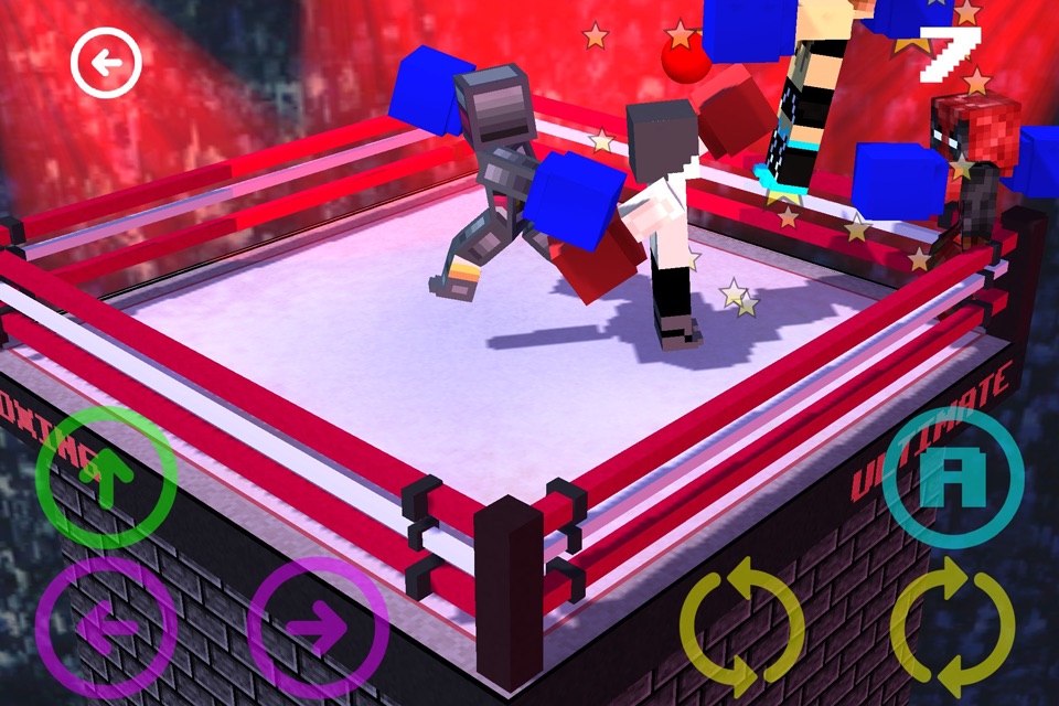 Blocky Boxing Match 3D - Endless Hunter Survival Craft Game (Free Edition) screenshot 3