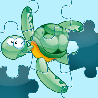 an ocean jigsaw puzzle for pre-school children with animals of