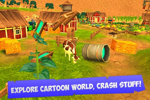 Cartoon Mad Cow Simulator 3D screenshot 2