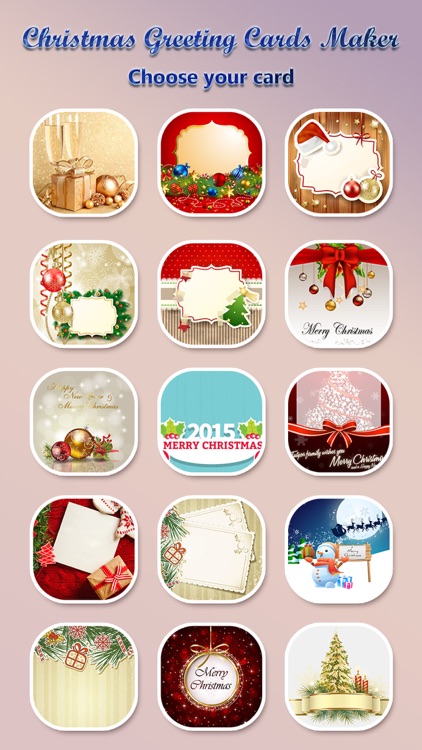 Christmas Greeting Cards Maker - Mail Thank You & Send Wishes with Greeting Frames plus Stickers