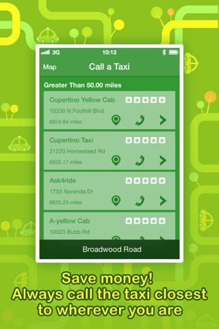 Скриншот из Call a Taxi PRO - Instantly find a taxi-cab, anytime, anywhere.