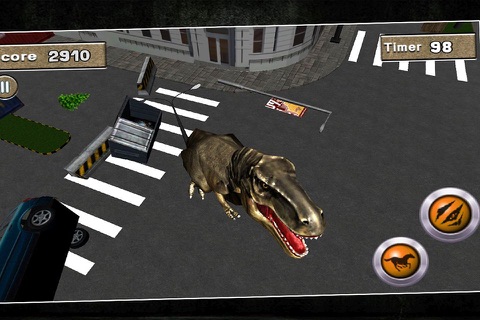 3D Dino Simulator – Crazy wild city dinosaur hunter simulation game screenshot 2