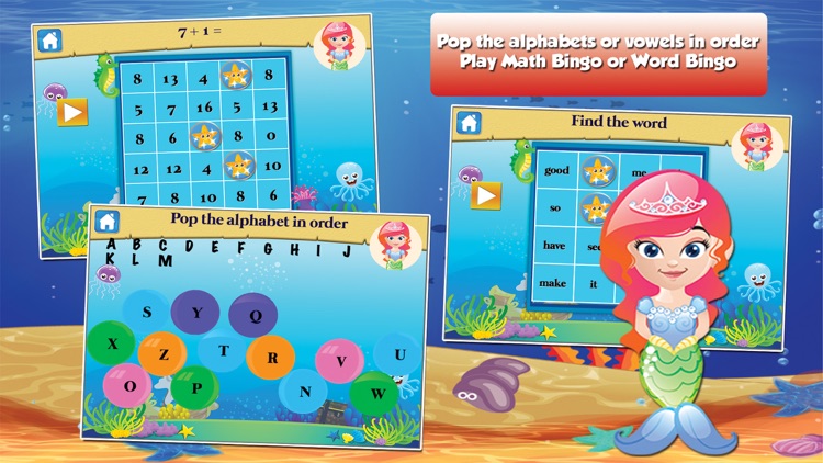 Mermaid Princess Grade 1 Games screenshot-3