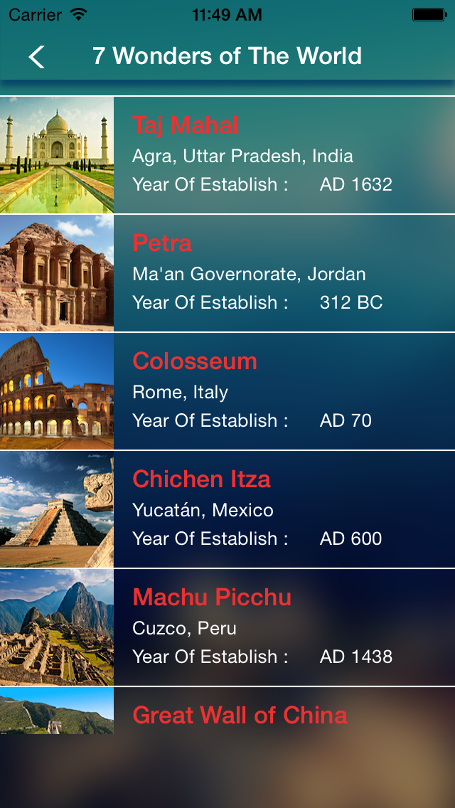 How to cancel & delete Seven Wonders of The World from iphone & ipad 2