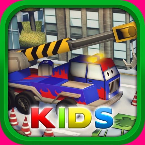 Little Crane Truck in Action Kids: 3D Fun Cartoonish Driving Adventure for Kids with Cute Graphics iOS App