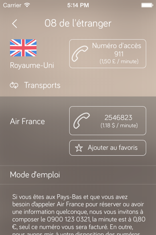 Appeler 08 De L'Etranger screenshot 3