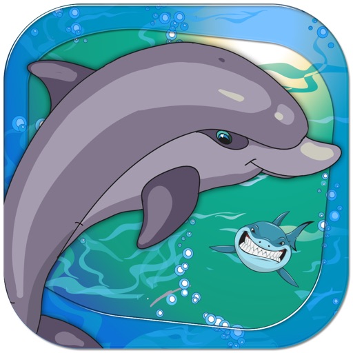 Addictive Wild Dolphin Race - Shark Avoider Madness Icon