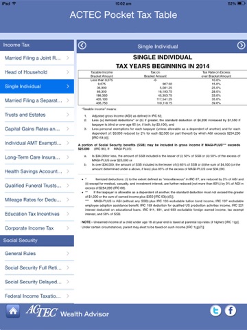 ACTEC Pocket Tax Table screenshot 3