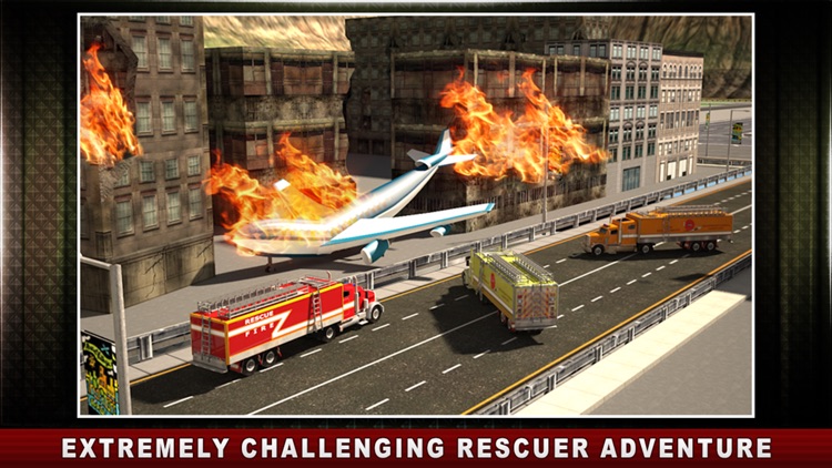 Airport Rescue Truck Simulators – Great airfield virtual driving skills in a realistic 3D traffic environment screenshot-3