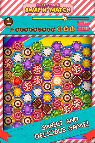 Sweet Tooth Swap n' Match FREE - Cookies, Cupcakes and Candy Challenge! screenshot 2