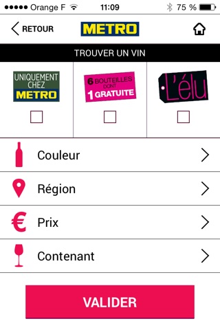 METRO VINS screenshot 3