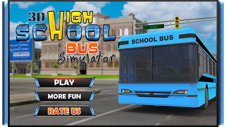 3D High School Bus Simulator - Bus driver and crazy driving simulation & parking adventure game