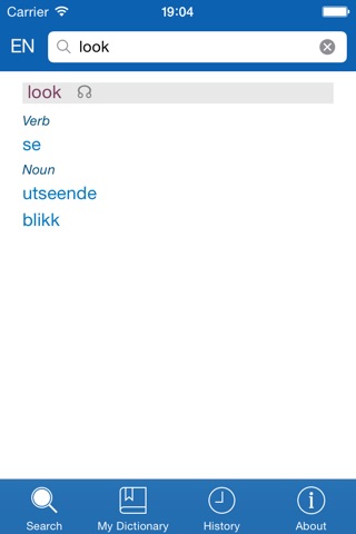 Norwegian <> English Dictionary + Vocabulary trainer screenshot 2
