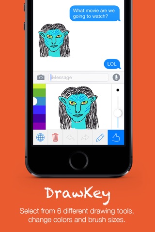 DrawKey drawing keyboard for iOS8 screenshot 3