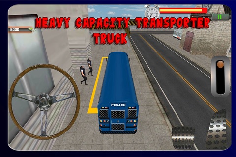 Police Truck Transporter 3D screenshot 2