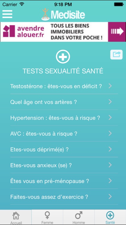 Medisite Tests Sexualité screenshot-4