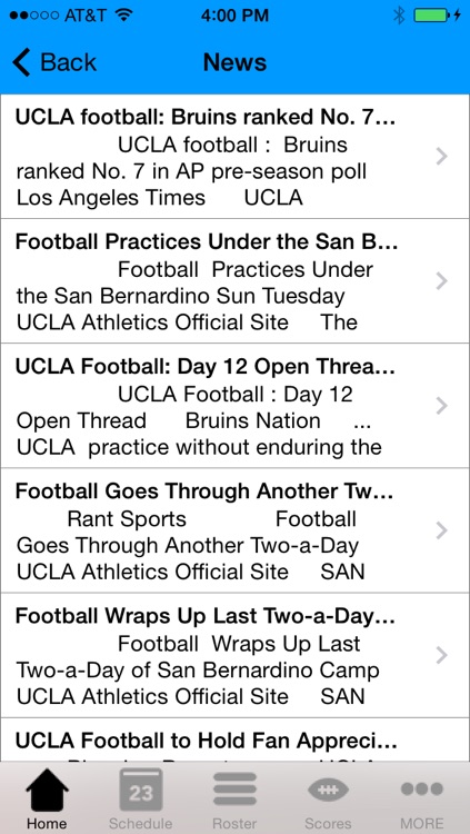 College Sports - UCLA Football Edition