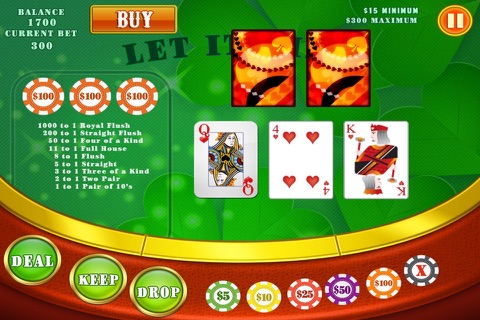 Let it Play Lucky Big Hit Patty's Gold Leprechaun Cards Casino Games Free screenshot 4