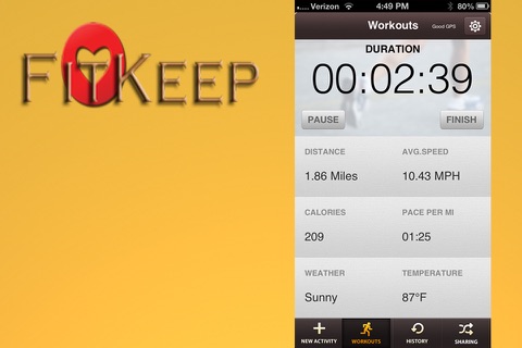 FitKeep screenshot 2